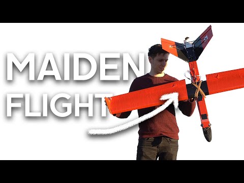 Autonomous V-Tail Pusher Plane Maiden Flight with OpenIPC Thinker and RubyFPV