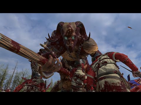 Dragon Ogre Shaggoth BATTLE Animations | Total War Warhammer 3