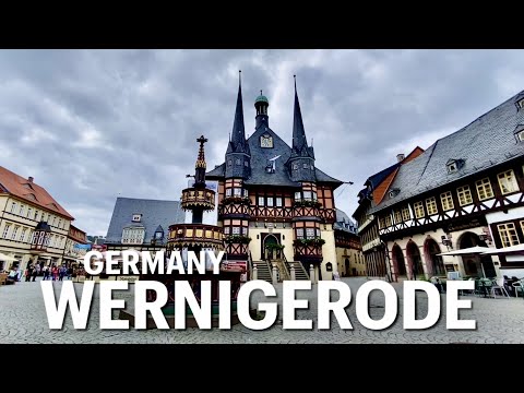 Wernigerode, cidade colorida das montanhas Harz, Alemanha