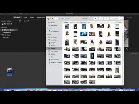 How to| Import from iPhotos to iMovie 10.1.4
