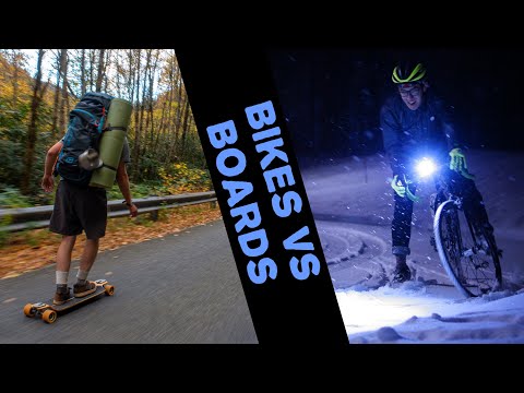 Longboarding vs Cycling... Uphill?