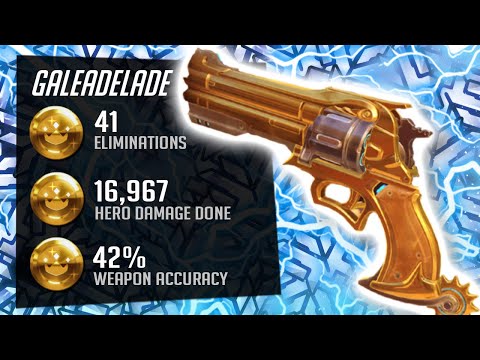 Gale Top 500 Soldier 76 and McCree gameplay! 41 elims! [ Overwatch Season 28 Top 500 ]
