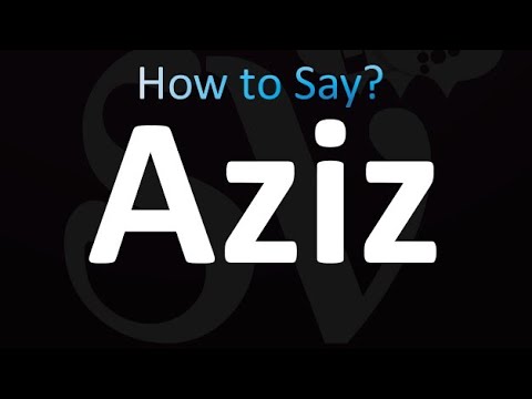 How to Pronounce Aziz (correctly!)