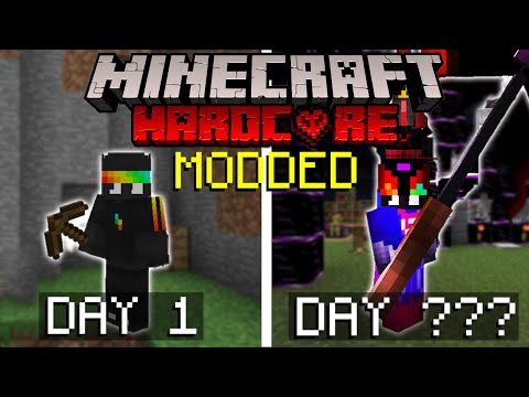 100 Days to kill the QUEEN in HARDCORE Modded Minecraft... Here's what happened...