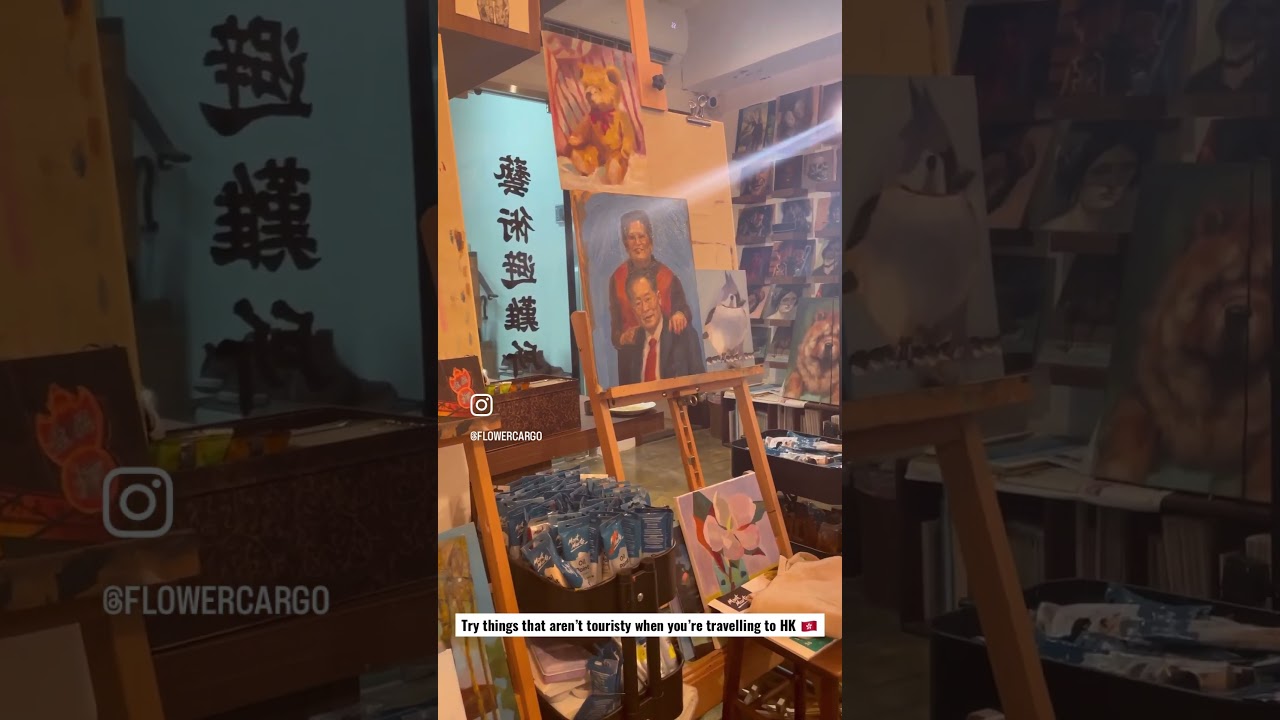 HK Trip 🇭🇰 Try art jamming if you’d like a different travel experience! Love this studio style🎨