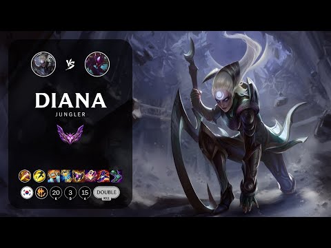 Diana Jungle vs Kha'Zix - KR Master Patch 13.10