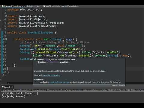 Java 8 Stream String Null Or Empty Filter In Java