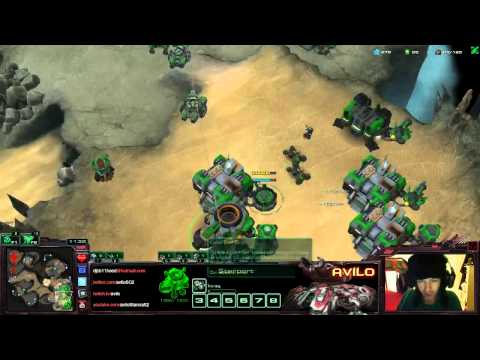 Avilo Nuke Drops an Entire Protoss Base in Mid-game :D
