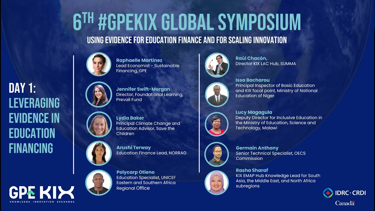 6th #GPEKIX Global Symposium Day 1: leveraging evidence in education financing