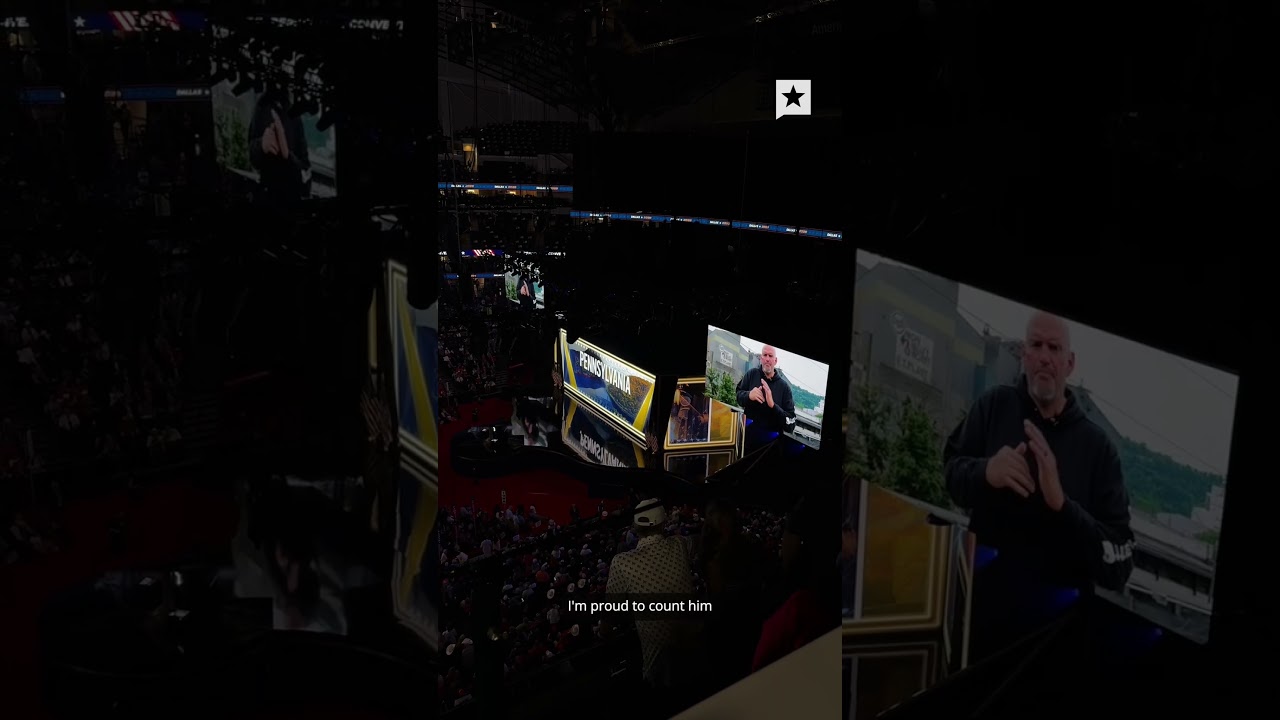 Democratic Senator John Fetterman appears in video endorsing Republican colleague Dave McCormick at GOP convention