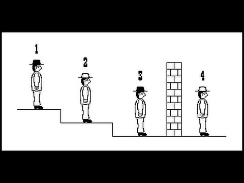 The Black and White Hats Puzzle : Who Will Shout First ?