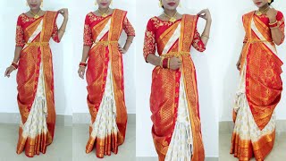 durga puja ashtami saree look 2021  Traditional Be