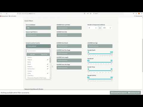AnimalAssociatedMetagenomeDB: Interactive Map Tutorial