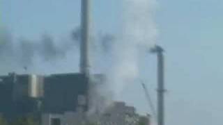 Steam Blow At Power Plant