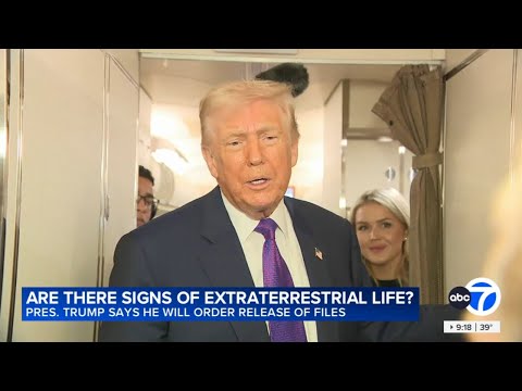 Are aliens real? President Trump directs government to release files on extraterrestrials, UFOs