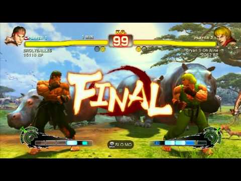 BROLYBALLZS (Ryu) vs Bryan 9 Oh Nine (Ken) - SSF4 Casuals