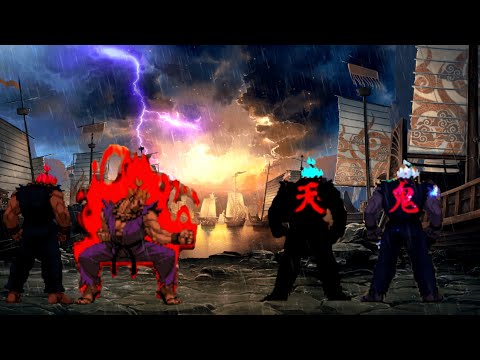Akuma & Shin Akuma Vs Oni & Shin Oni || Street Fighter || Badass Fight || Abnormal Fighting ||