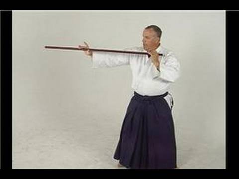 Aikido Techniques : Single Rear Tsuki with Jogi 2 Staff