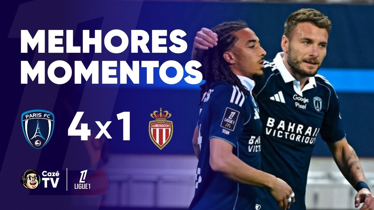 MELHORES MOMENTOS: PARIS FC 4 X 1 MÔNACO | LIGUE 1 2025/2026 | 28ª RODADA