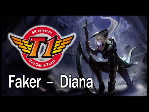 SKT Faker - Diana mid vs. Twisted Fate - Patch 5.3 challenger solo queue (2015.02.12)