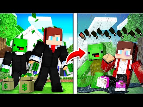 How Rich JJ and Mikey Got Poor in Minecraft - Maizen