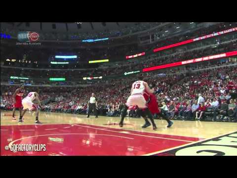 Nene Hilario & John Wall Full Combined Highlights at Bulls - 2014 Playoffs East R1G1