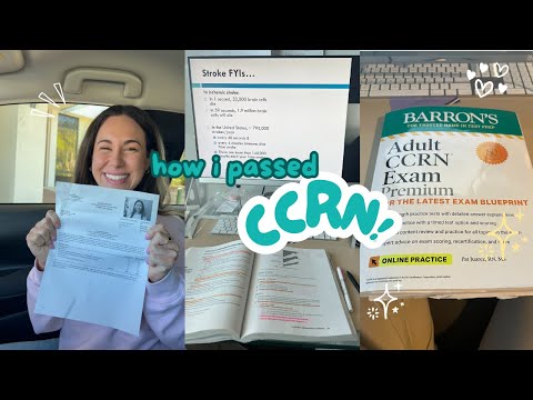 How I studied for and PASSED the CCRN! | (study tips, what I used, and advice!)