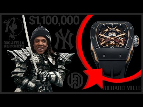 JAY-Z with his rare RICHARD MILLE "Samurai" worth a BILLION!!