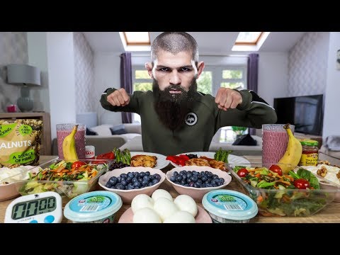 KHABIB NURMAGOMEDOV'S UFC DAILY DIET CHALLENGE...TWICE | BeardMeatsFood