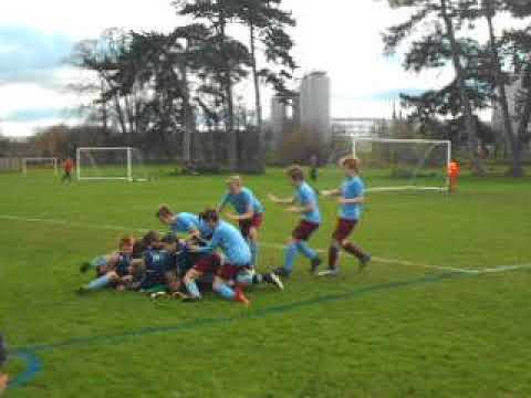 Westfields FC U13 Herefordshire Cup penalty shoot out against Westfields Jnrs