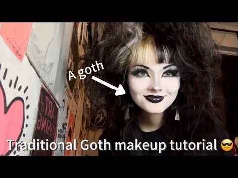 Trad goth makeup tutorial!!!1!!