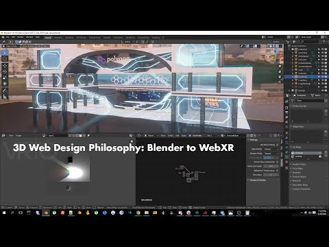 3D Web Design Philosophy: Blender to WebXR - VRTO 2021