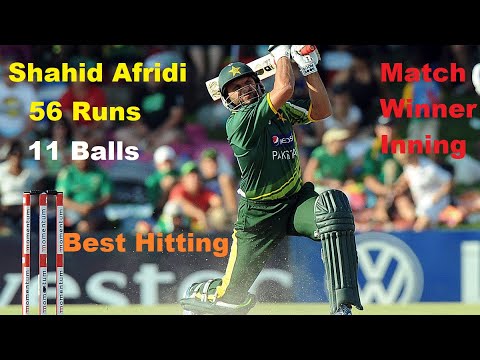 Shahid Afridi SMASHES 56 Runs in 11 Balls