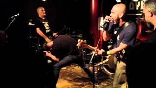 Man Lifting Banner -  Live at Slowend Fest 10-05-2014 in Dynamo Eindhoven