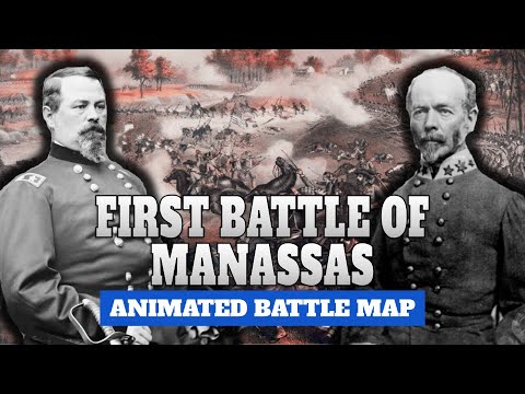 First Battle of Bull Run/Manassas Full Animated Battle Map
