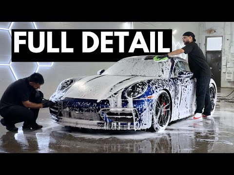 Porsche 911 Full Cleaning-Rims&Tire detail, Exterior hand wash, interior detail, full system exhaust