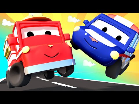 Il circuito di gara - Impara con i Piccoli Camion 👶 🚚 Cartone animato educativo per i bambini