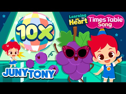 10 Times Table Song | Multiply By 10 | School Songs | Multiplication Songs for Kids | JunyTony
