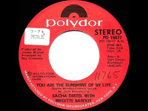 1973 Sacha Distel & Brigitte Bardot - You Are The Sunshine Of My Life
