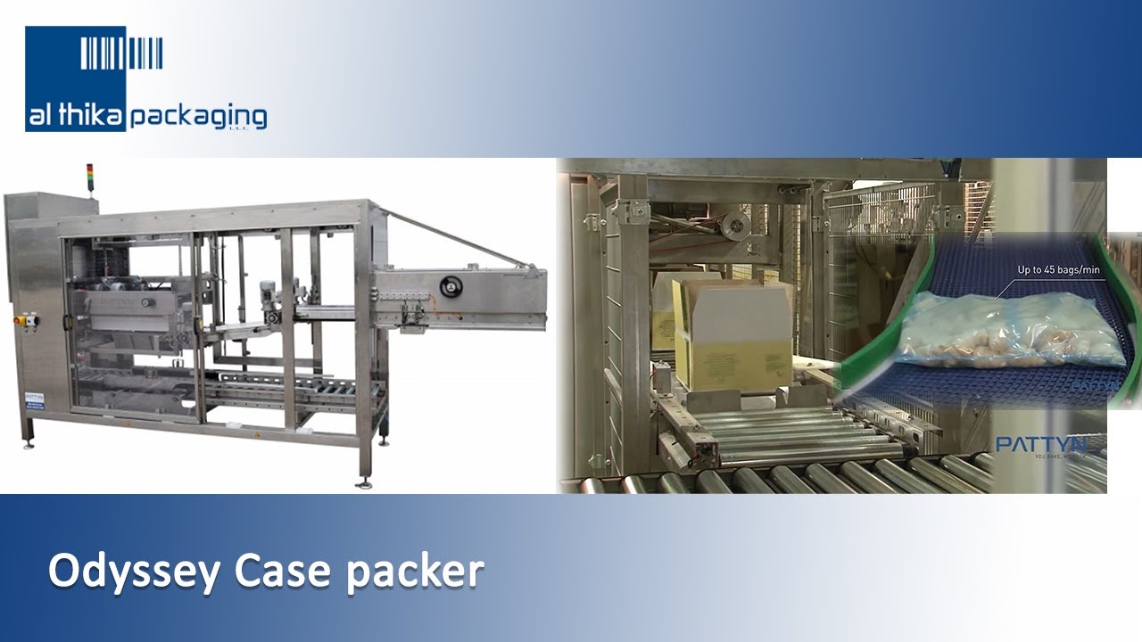 Odyssey Case packer by Pattyn - Al Thika Packaging Dubai, Abu Dhabi, UAE, Oman & Saudi Arabia