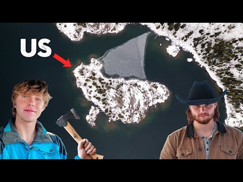 We Spent 24 Hours on a Frozen Island - Survival Challenge