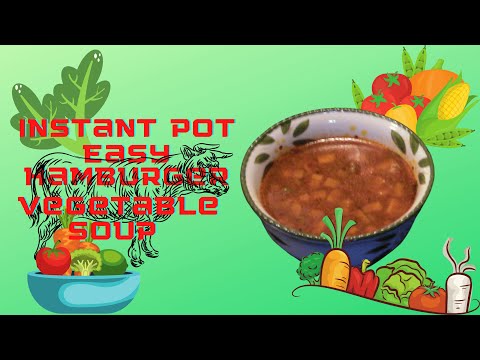 Instant Pot Easy Hamburger Vegetable Soup