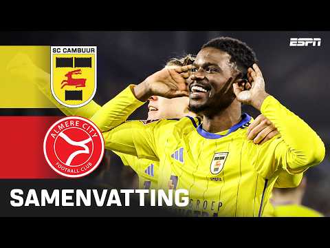 JORT VAN DER SANDE belangrijk met 2️⃣ TREFFERS ⚽️⚽️ | Samenvatting SC Cambuur - Almere City