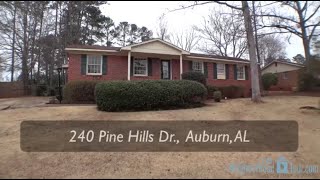 preview picture of video '240 Pine Hills Dr , Auburn, AL'