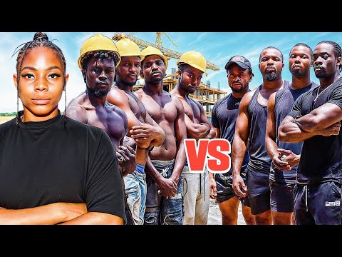 CONSTRUCTION WORKERS VS BODYBUILDERS (who is stronger) 