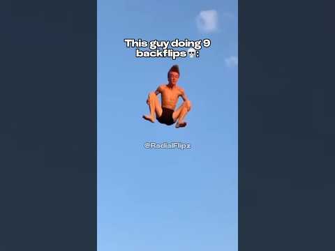 9 BACKFLIPS ON A TRAMPOLINE😱🤯