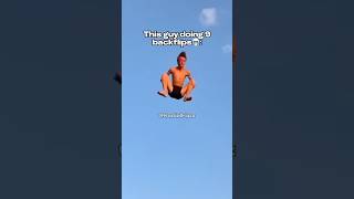 9 BACKFLIPS ON A TRAMPOLINE😱🤯