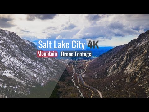 4K DRONE FILM: Salt Lake City Mountains + Relaxing Music