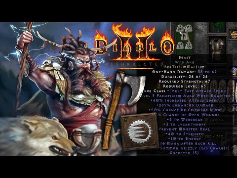 BEAST RUNEWORD OWNS on Summon Druid | Diablo 2 Resurrected