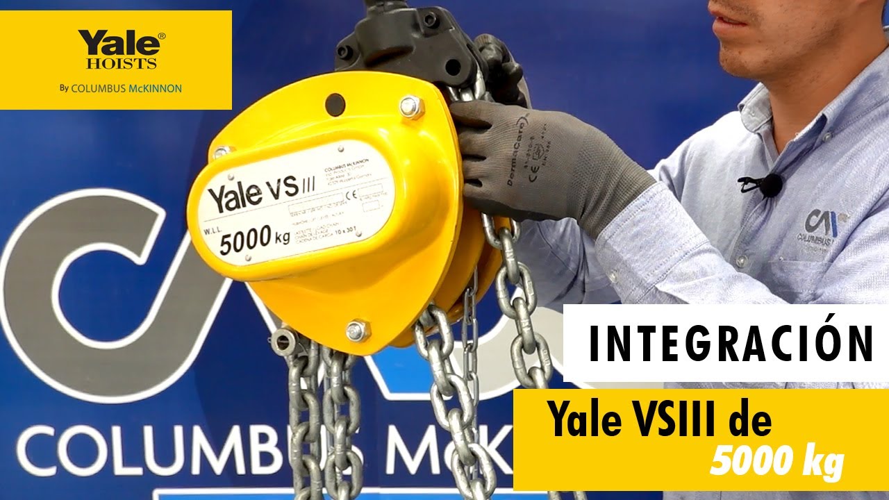 Integración de polipasto YALE VSIII de 5 toneladas